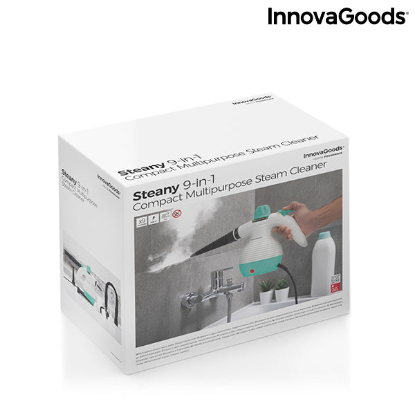 Nettoyeur Vapeur à Main 9 en 1 avec Accessoires Steany InnovaGoods 0,35 L 3 Bar 1000W