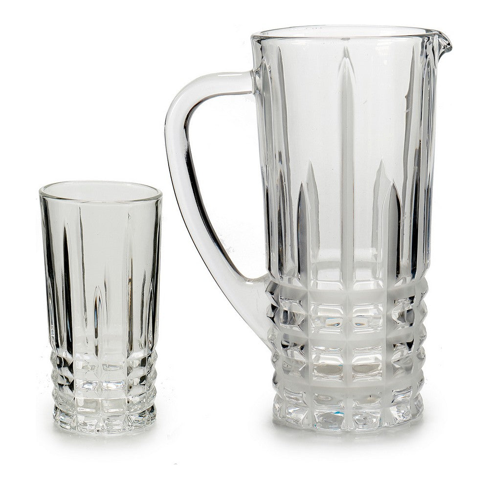 Set de Verres Vivalto 7 pcs Transparent (250 ml) (16 x 23,5 x 25,5 cm) 6 x (25 cl) / 1 x (1 l)