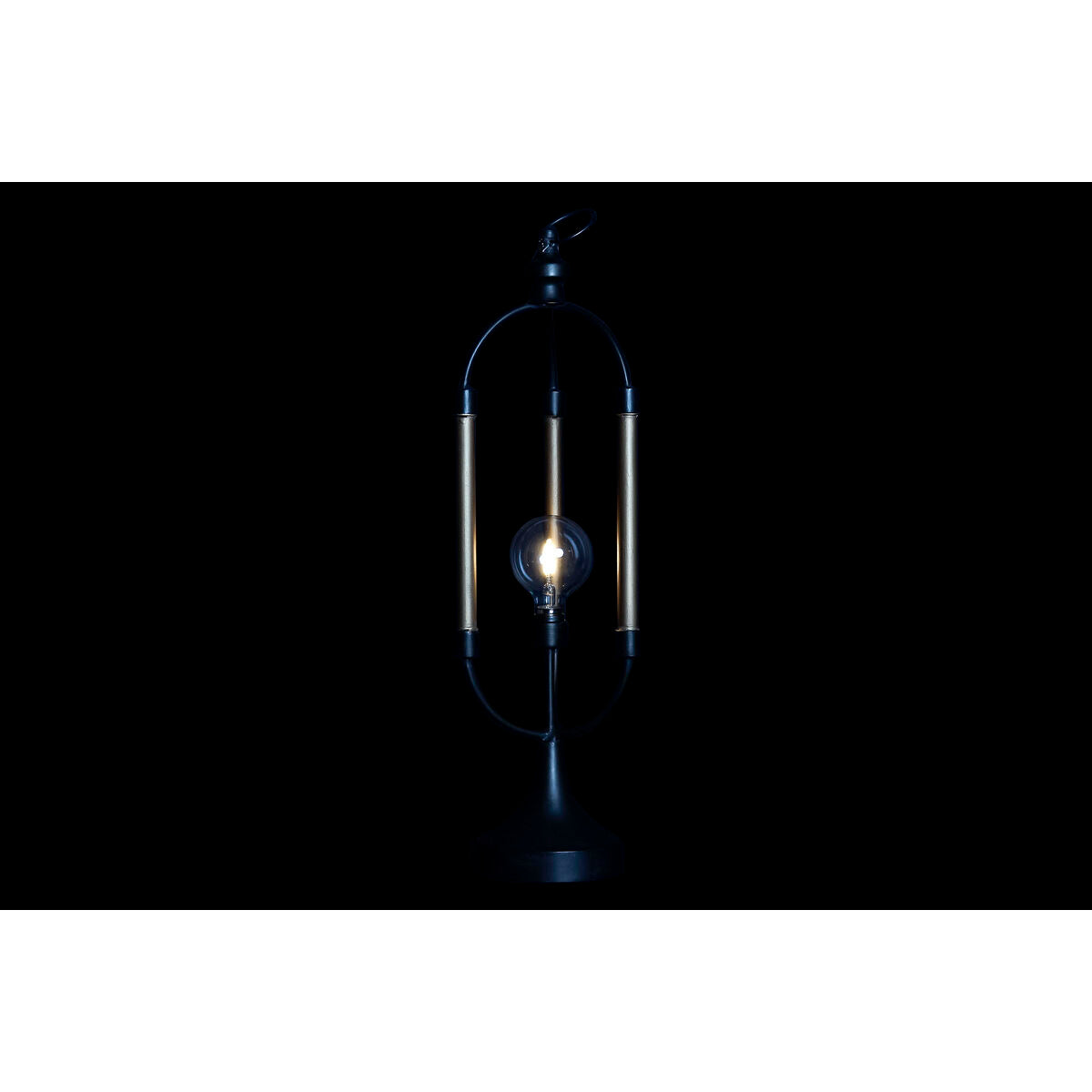 Décoration lumineuse DKD Home Decor Noir Doré Métal (18 x 18 x 61 cm)
