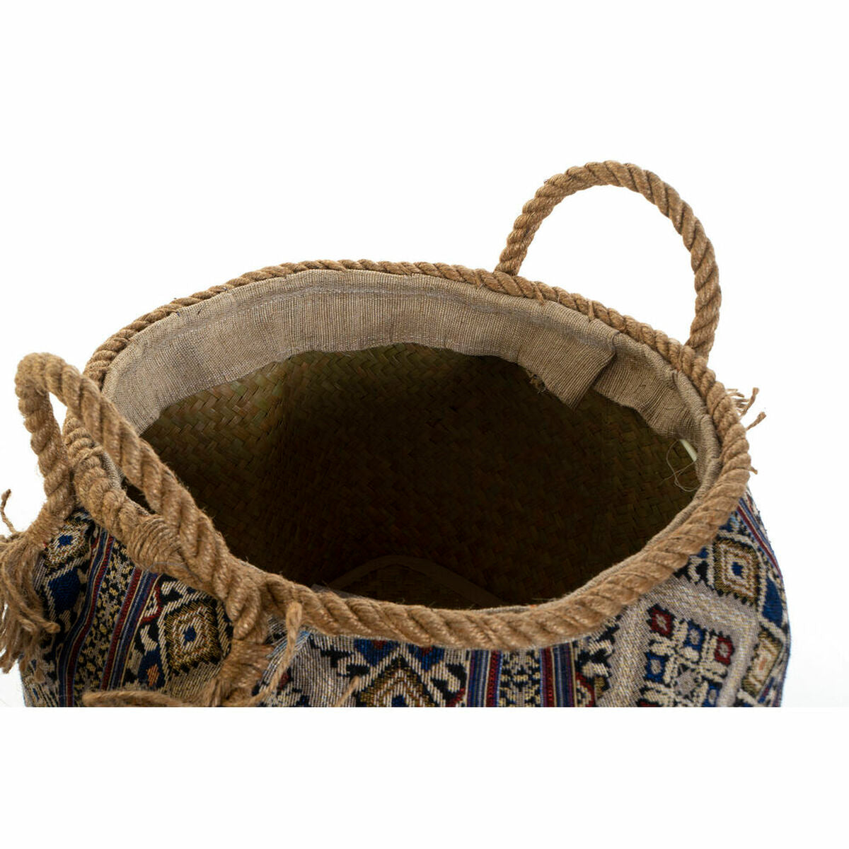 Panier DKD Home Decor 30 x 30 x 30 cm Fibre naturelle Boho (2 Unités)