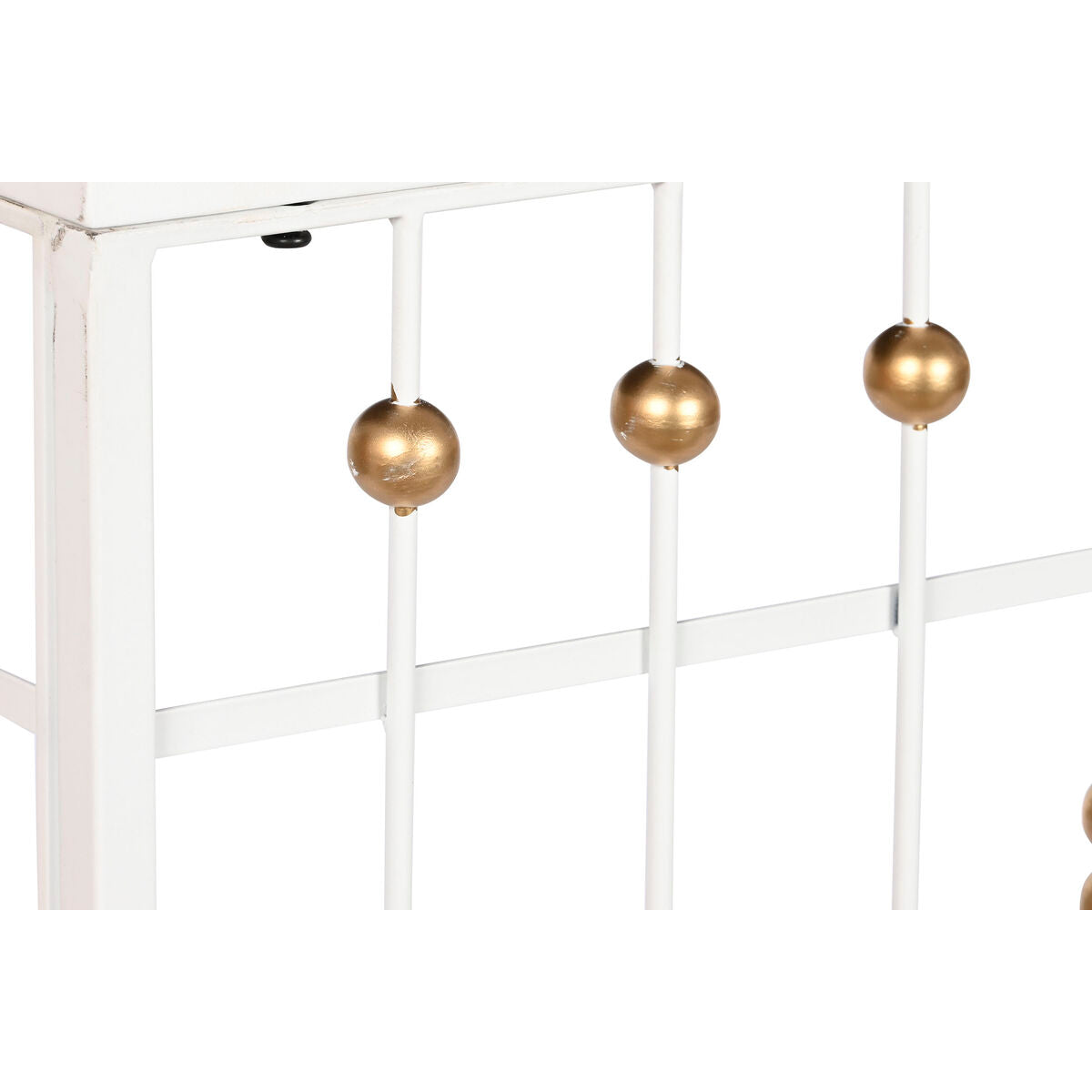 Meuble d'Appoint Home ESPRIT Blanc Doré Miroir 120 x 40 x 80 cm