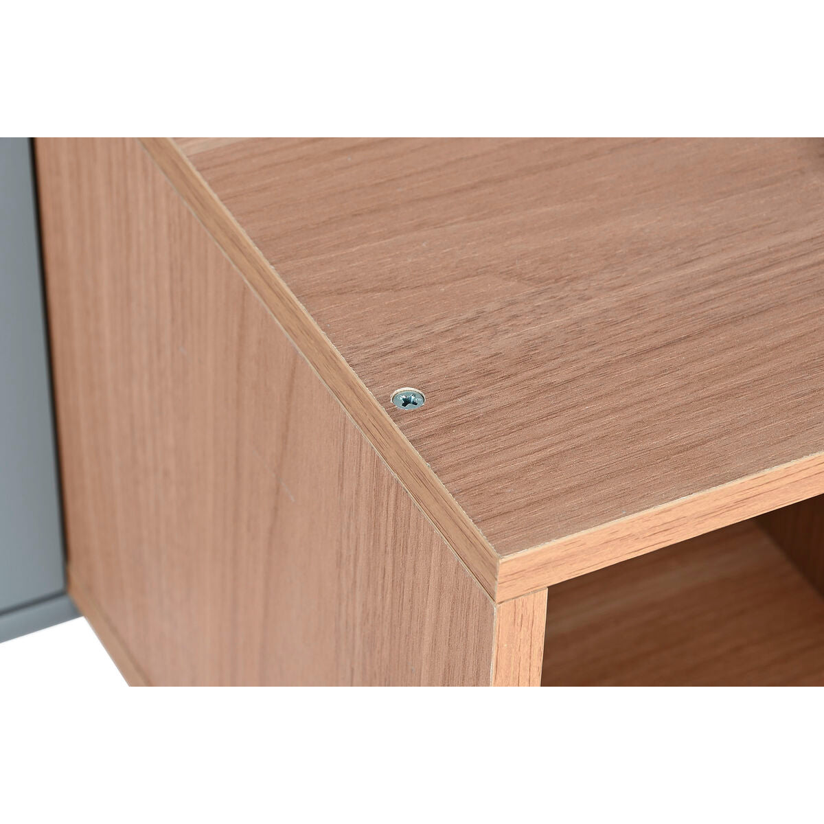 Console Home ESPRIT Bleu Gris Bois MDF 120 x 35 x 90 cm