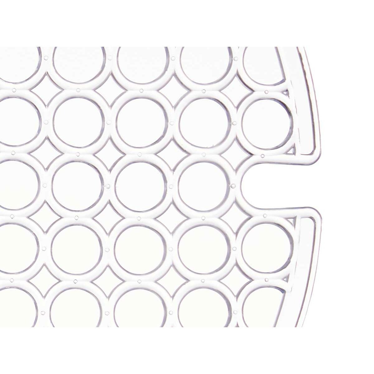 Tapis Évier Transparent Plastique 29 x 0,1 x 29 cm (12 Unités)