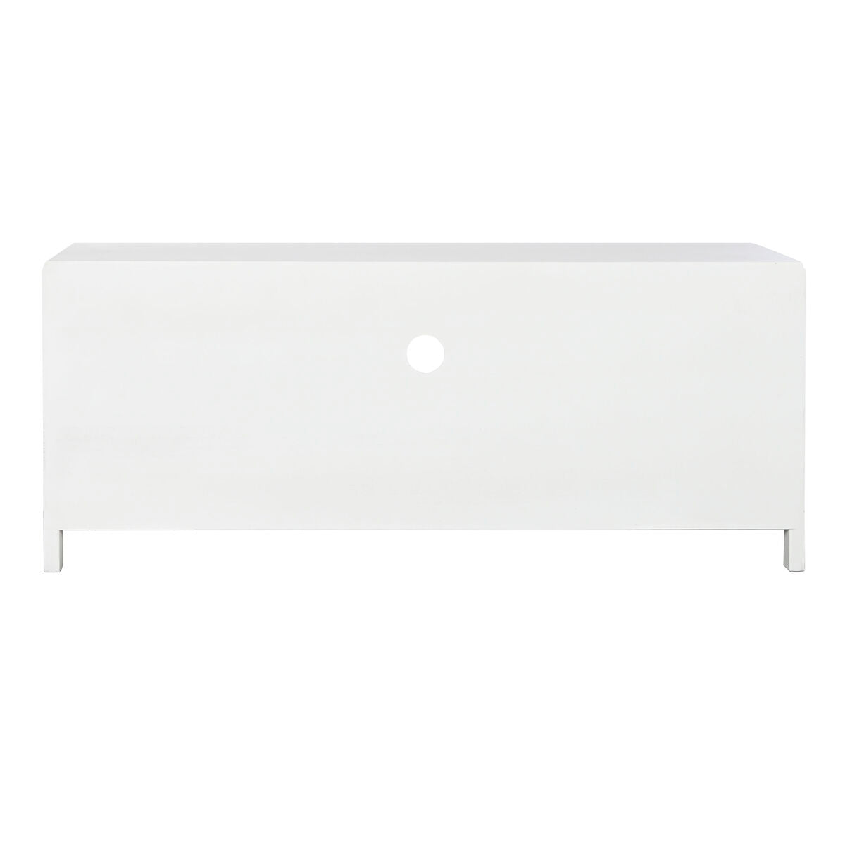 Meubles de télévision Home ESPRIT Blanc Verre Bois de paulownia 120 x 40 x 50 cm