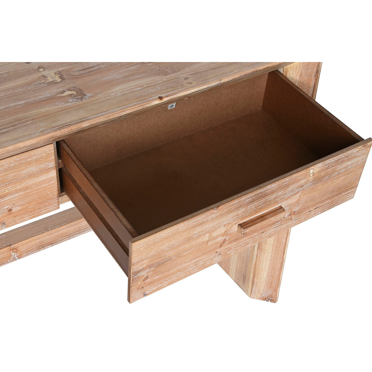 Console Home ESPRIT Jaune Sapin Bois MDF 120 x 40 x 80 cm