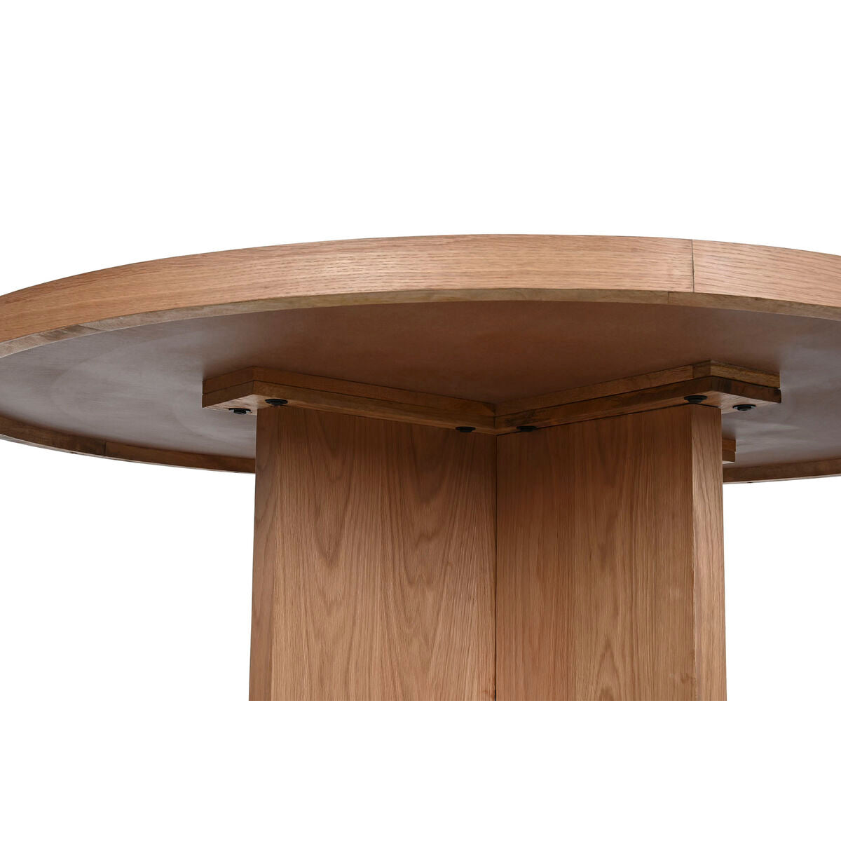Table de Salle à Manger Home ESPRIT Naturel bois de chêne 152 x 152 x 78 cm