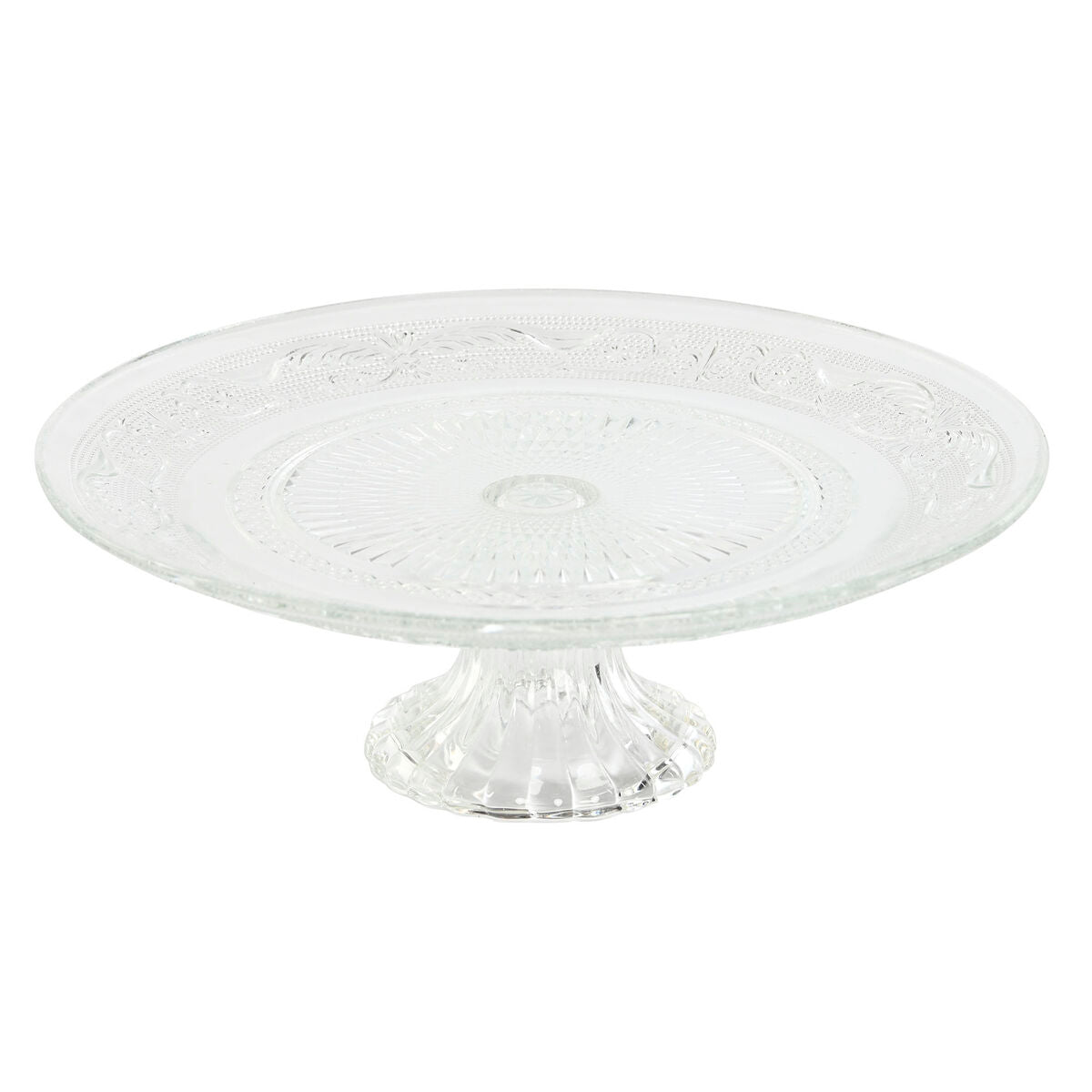 Plateau apéritif Home ESPRIT Transparent Verre 23 x 23 x 8 cm