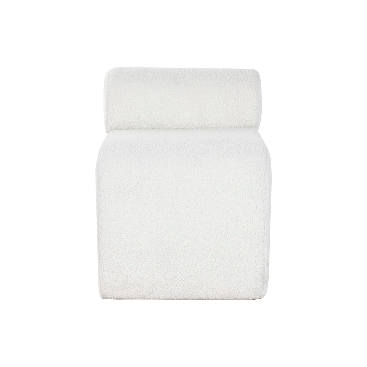 Banquette Home ESPRIT Blanc Polyester Bois MDF 48 x 69 x 63 cm