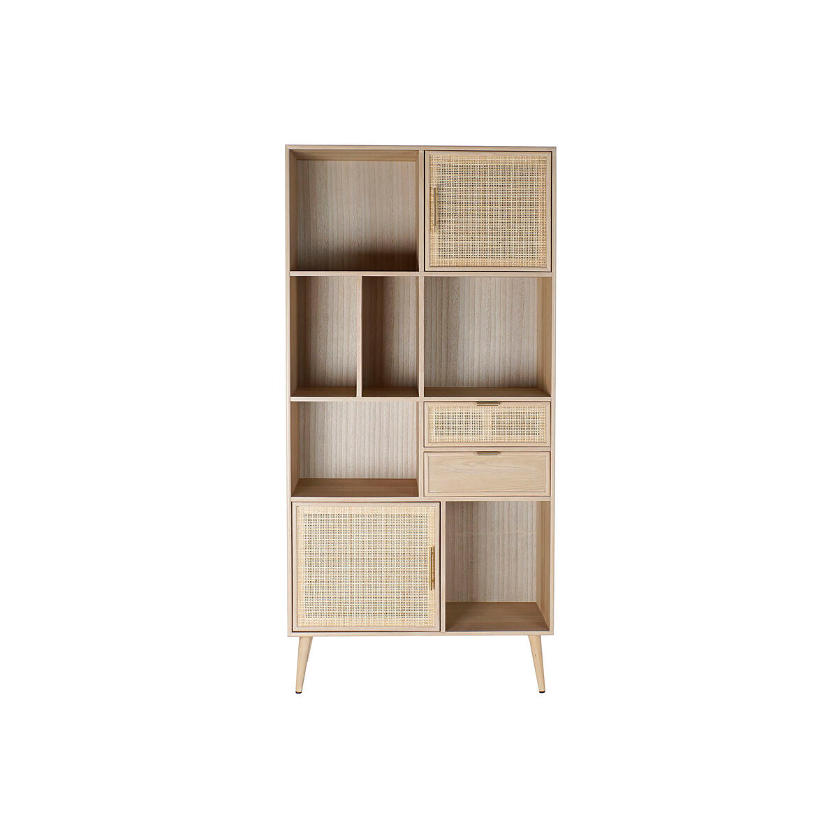 Étagère Home ESPRIT Naturel Bois de paulownia Bois MDF 90 x 37 x 189 cm