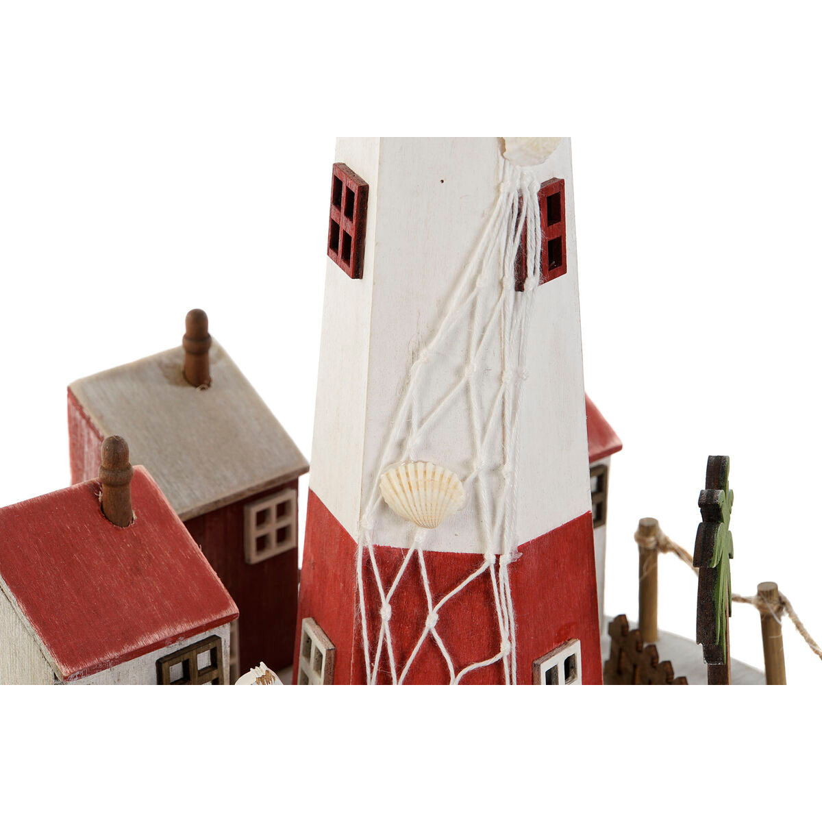Décoration lumineuse Home ESPRIT Bois Aluminium Phare 20 x 20 x 30,5 cm (2 Unités)