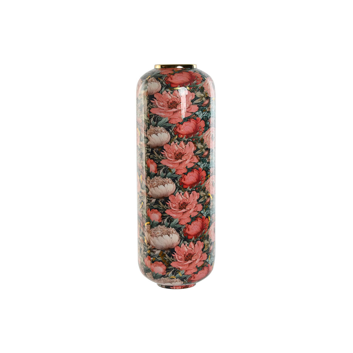 Vase Home ESPRIT Multicouleur Rose Métal 25 x 25 x 69,3 cm
