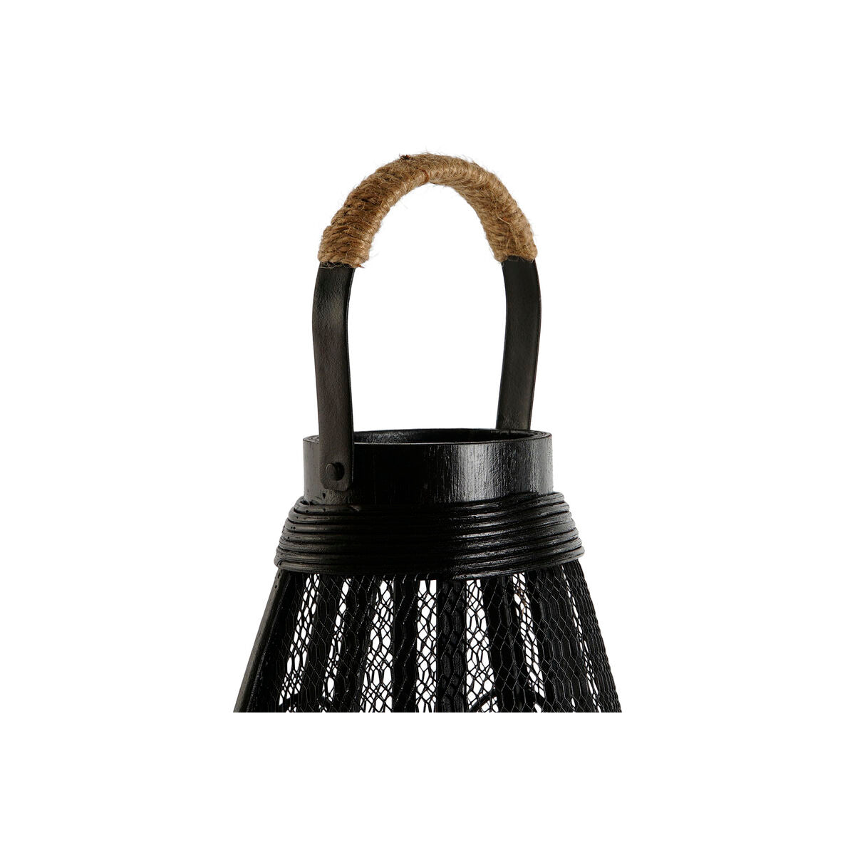Bougeoir Home ESPRIT Noir Métal 28 x 28 x 50 cm