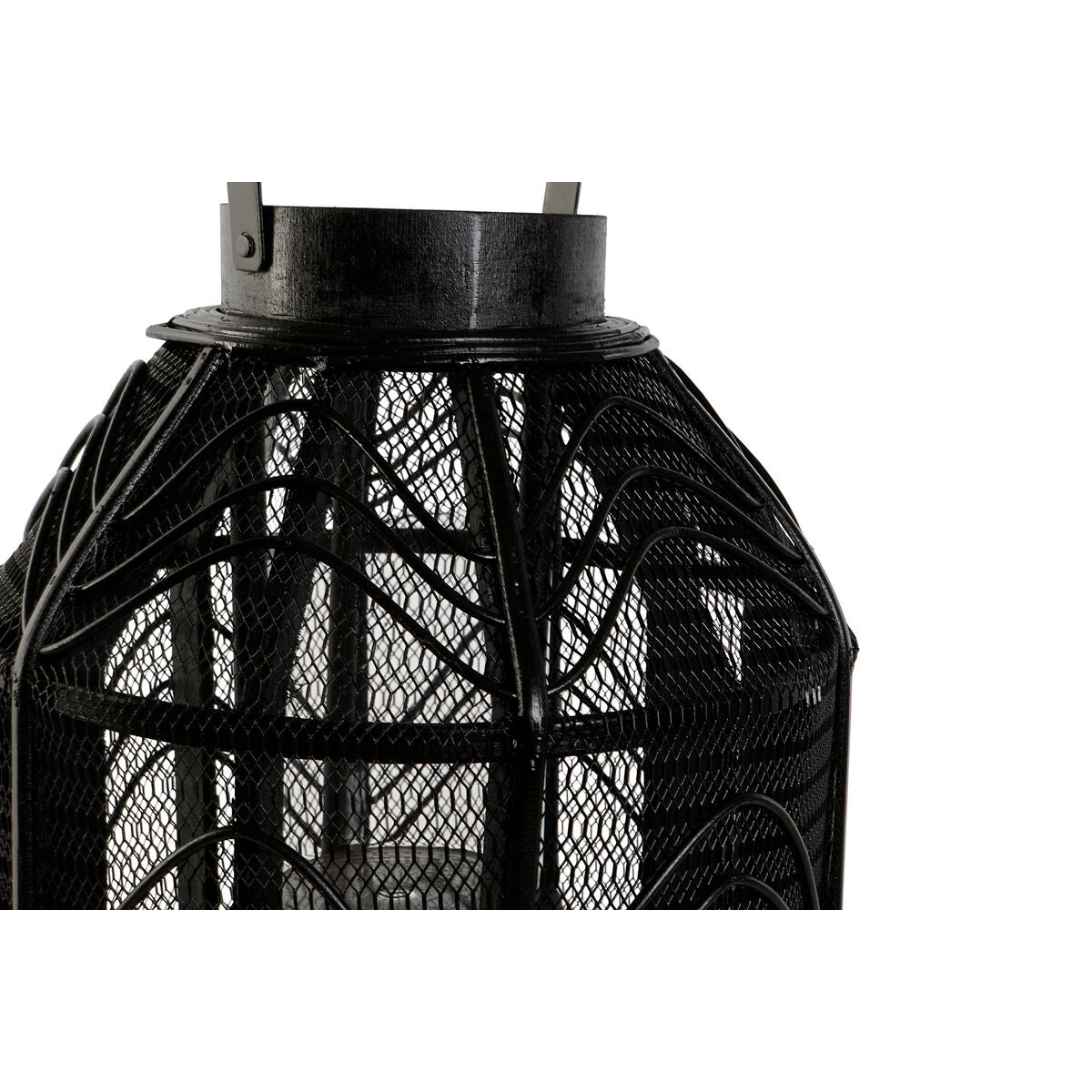 Bougeoir Home ESPRIT Noir Métal 26,5 x 26,5 x 28 cm