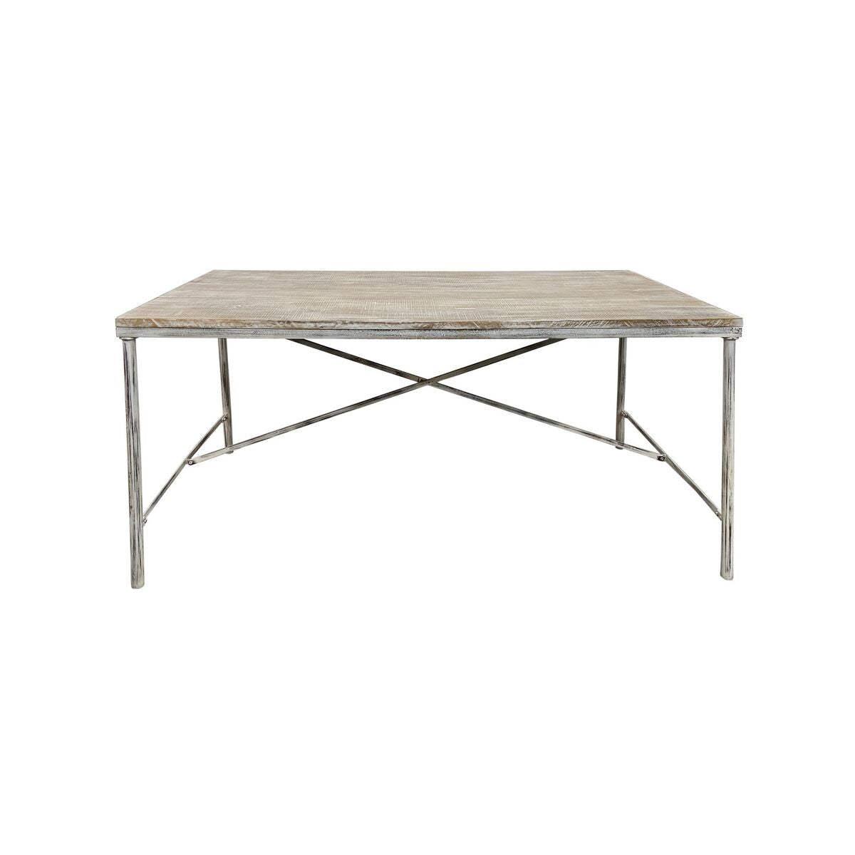 Table de Salle à Manger Home ESPRIT Blanc Fer Bois de manguier 160 X 90 X 80 cm
