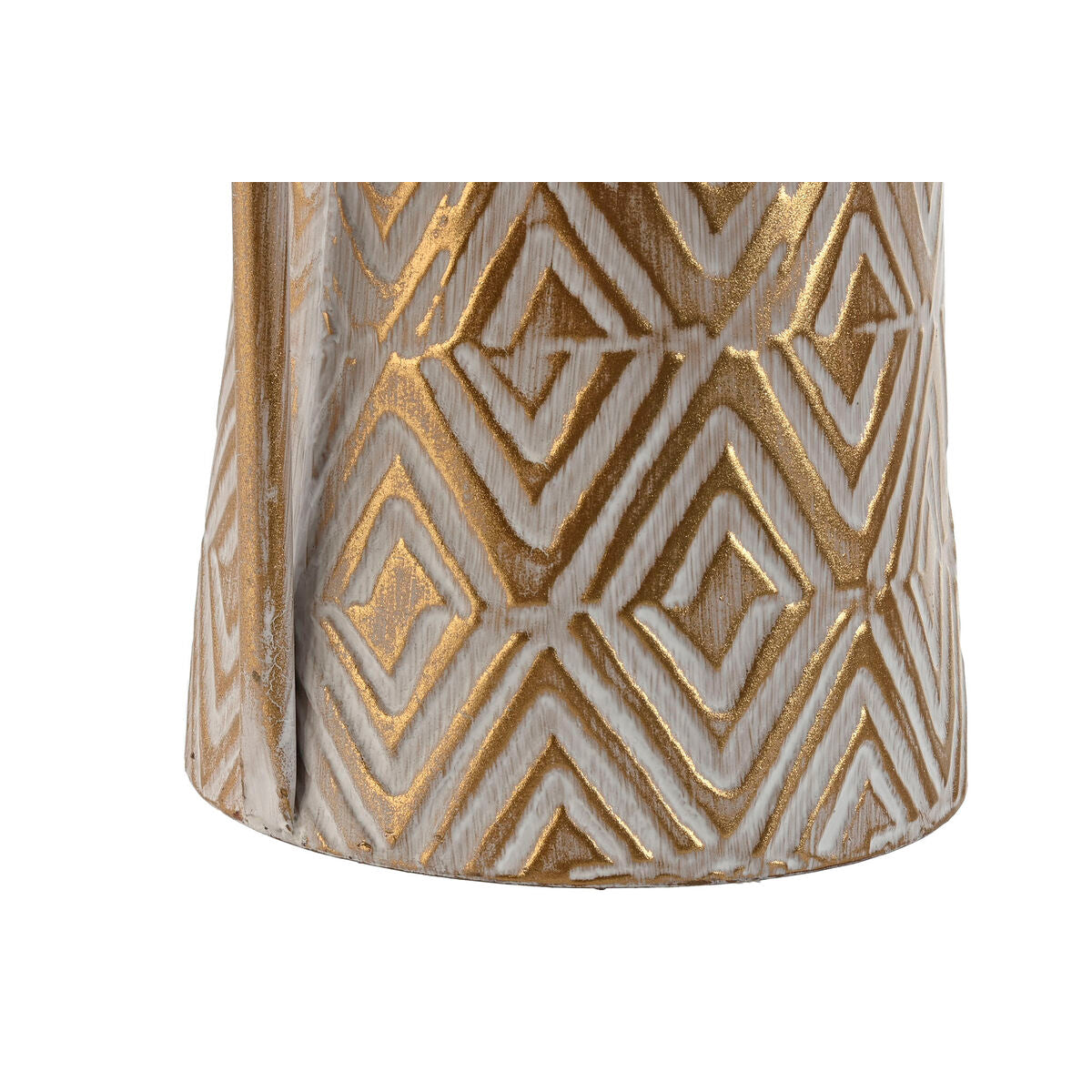 Vase Home ESPRIT Blanc Doré Métal Moderne 19,5 X 19,5 X 53 cm