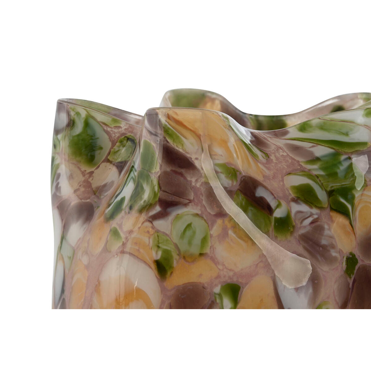 Vase Home ESPRIT Multicouleur Verre Moderne 18 x 18 x 21,5 cm