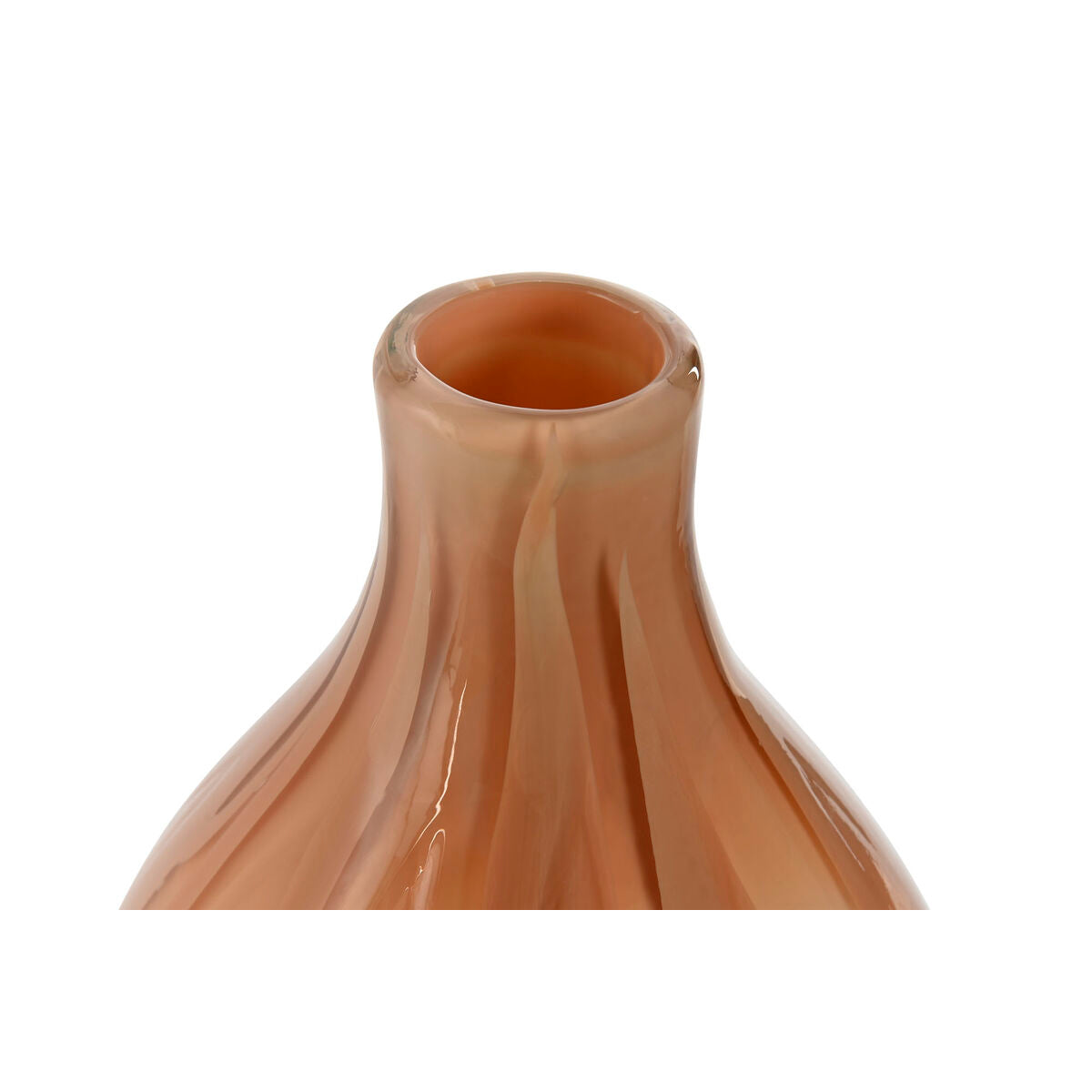 Vase Home ESPRIT Pêche Verre Moderne 17,5 x 17,5 x 44 cm