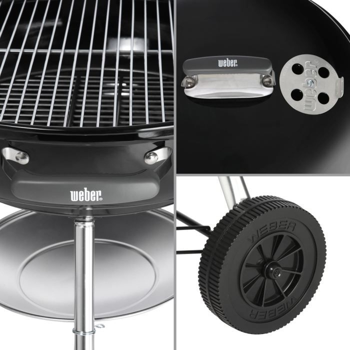 Barbecue a charbon WEBER Compact Kettle 57 cm - Noir