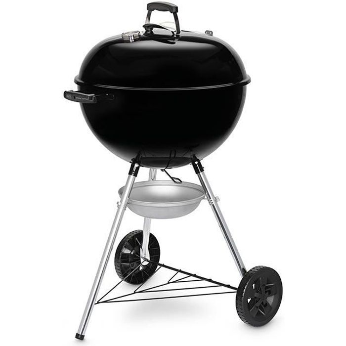 Barbecue a charbon - WEBER - Original Kettle E-5710 - Grille en acier chromé - Thermometre intégré