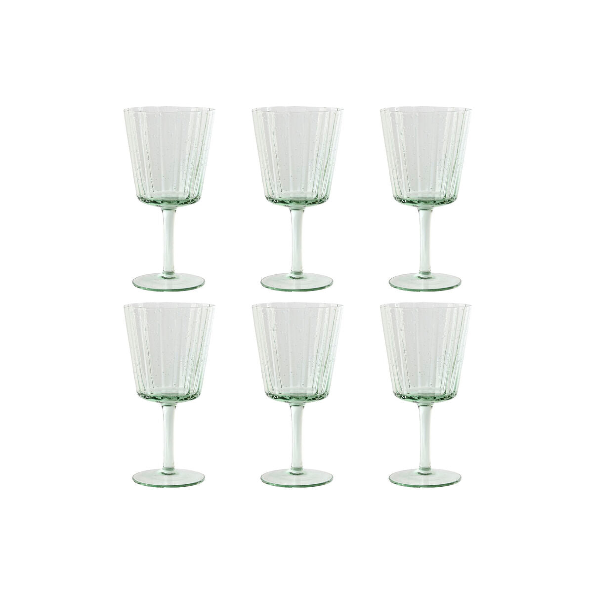 Set de Verres Home ESPRIT Vert Verre 285 ml 8,4 x 8,4 x 16,4 cm (6 Unités)