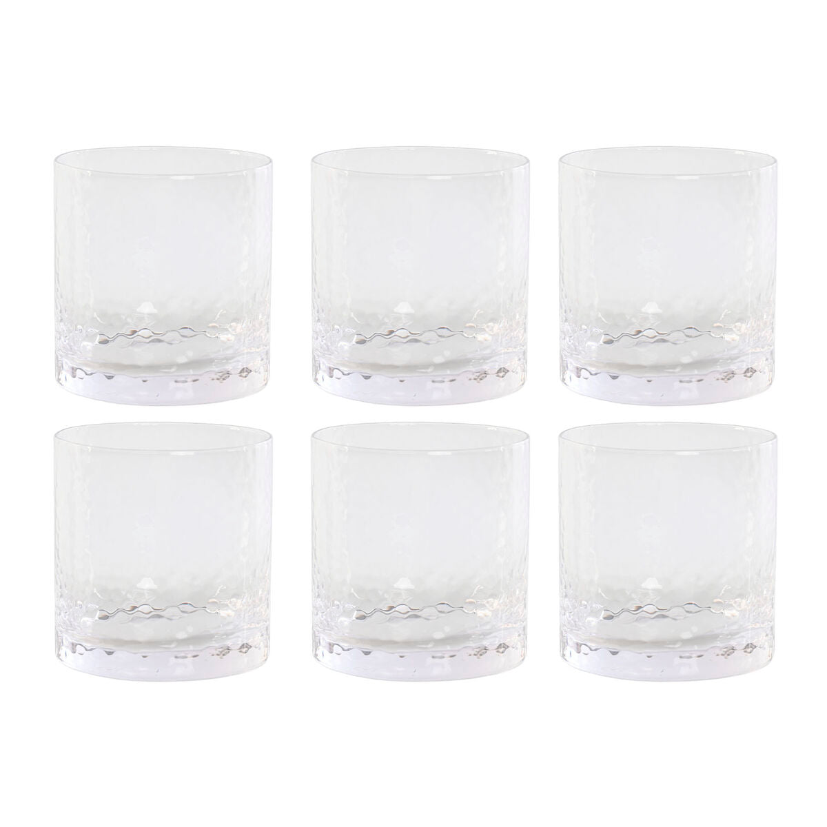 Set de Verres Home ESPRIT Transparent Verre Avec relief (6 Unités)