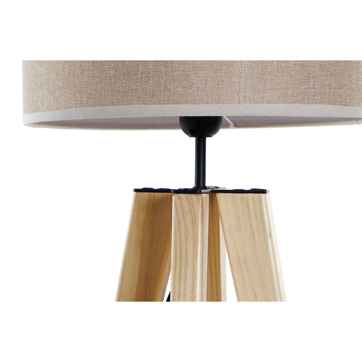 Lampe de bureau DKD Home Decor Beige Bois Marron 220 V 50 W 30 x 30 x 69 cm