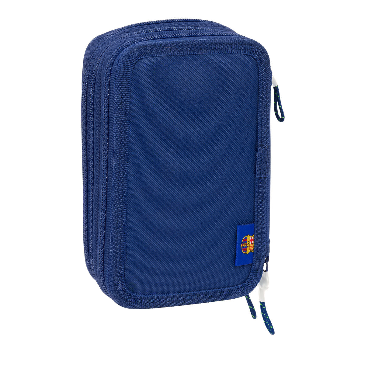 Pochette à crayons triple F.C. Barcelona Blue marine 12,5 x 19,5 x 5,5 cm 37 Pièces