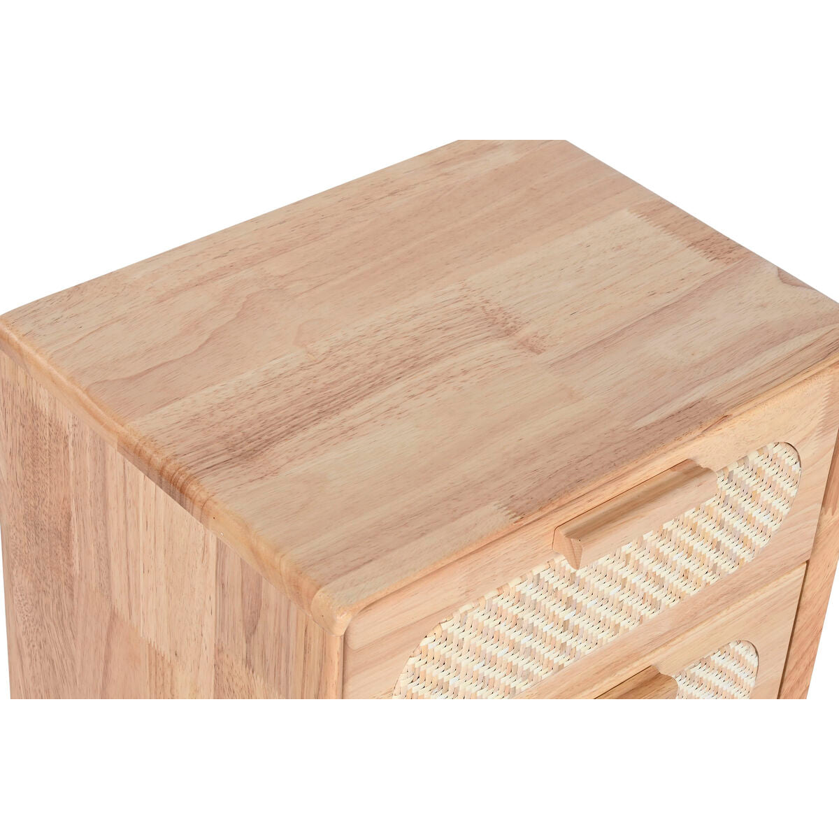 Caisson à Tiroirs Home ESPRIT Naturel Métal Bois d'hévéa 40 x 30 x 63 cm