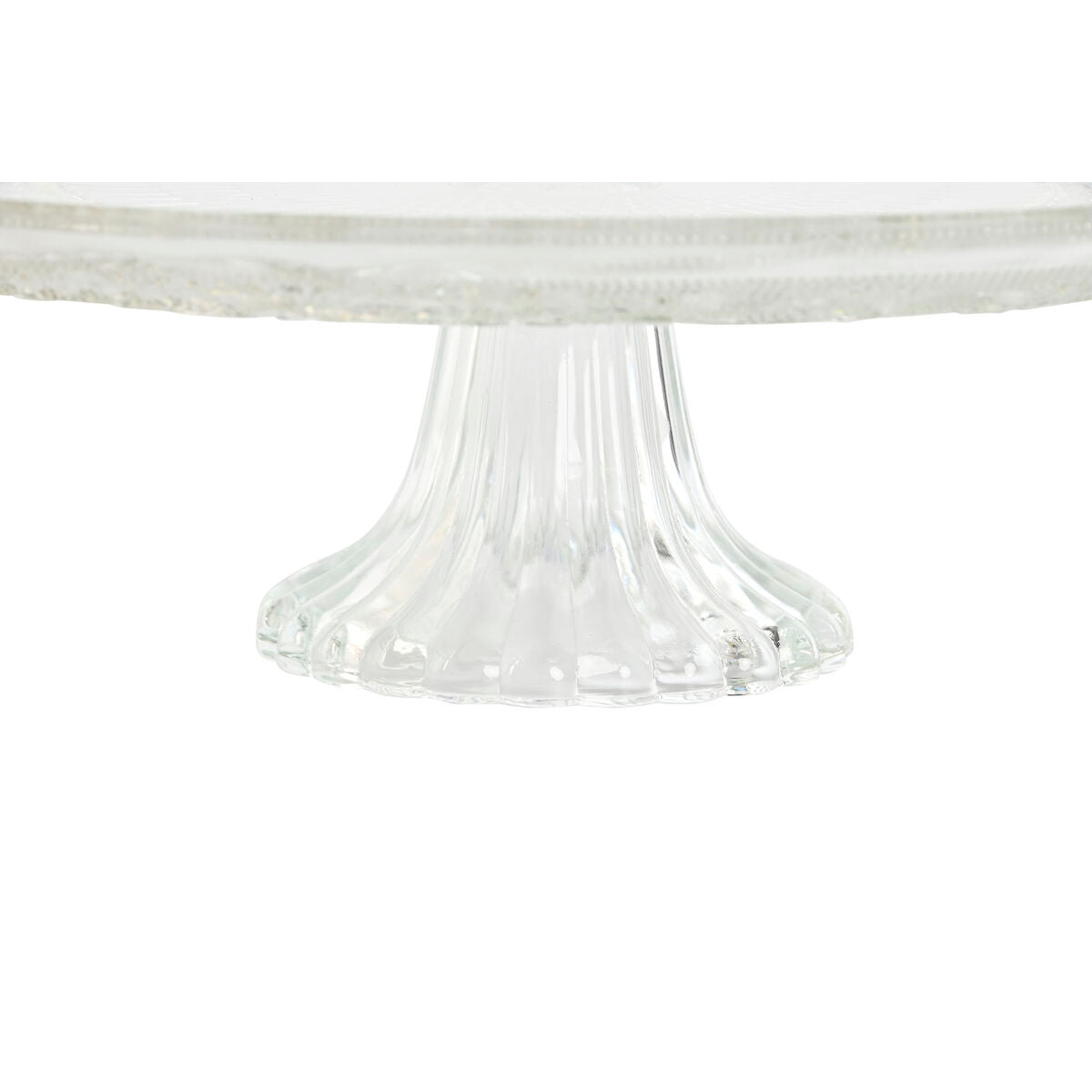 Assiette plate Home ESPRIT Transparent Verre 33 x 33 x 9,4 cm