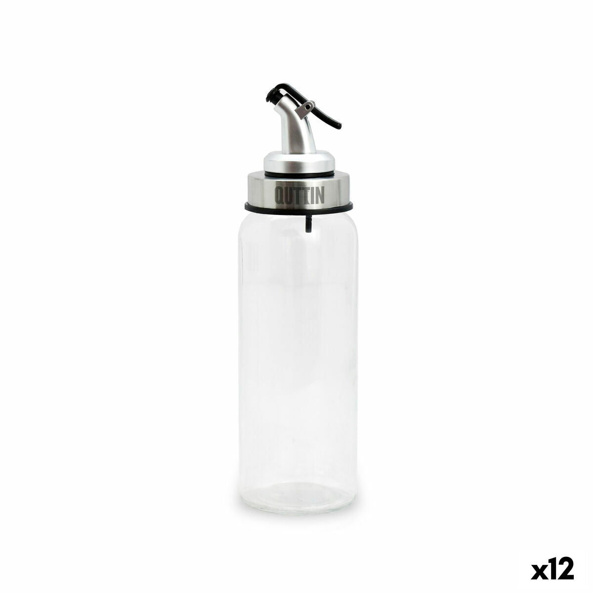 Huilier Quttin Transparent Argenté verre 5,5 x 5,5 x 20,5 cm (12 Unités)