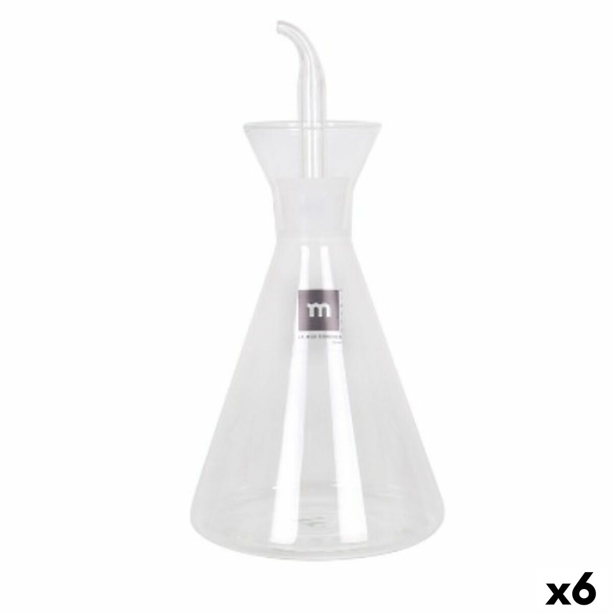 Huilier La Mediterránea Iraia Transparent Verre Borosilicaté 500 ml (6 Unités)
