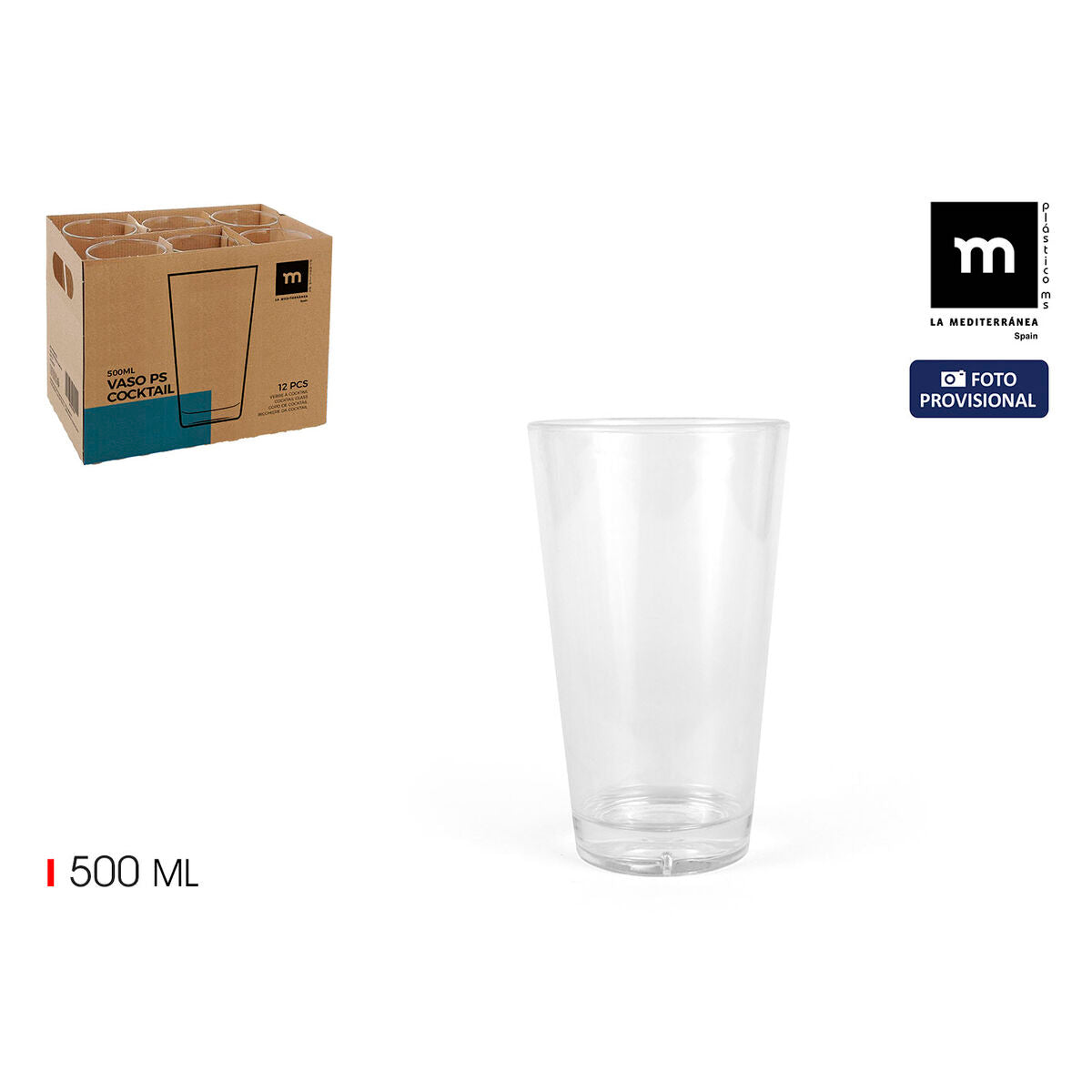 Verre d'eau La Mediterránea 0,5 L (24 Unités)