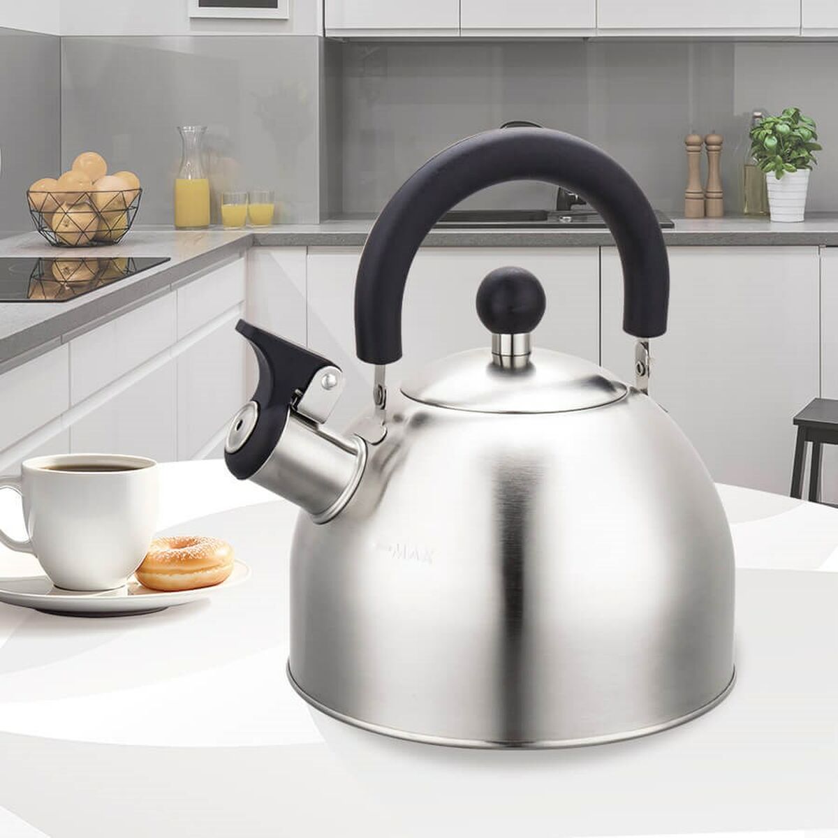 Théière Feel Maestro MR-1300 Noir Argenté Acier inoxydable 2 L