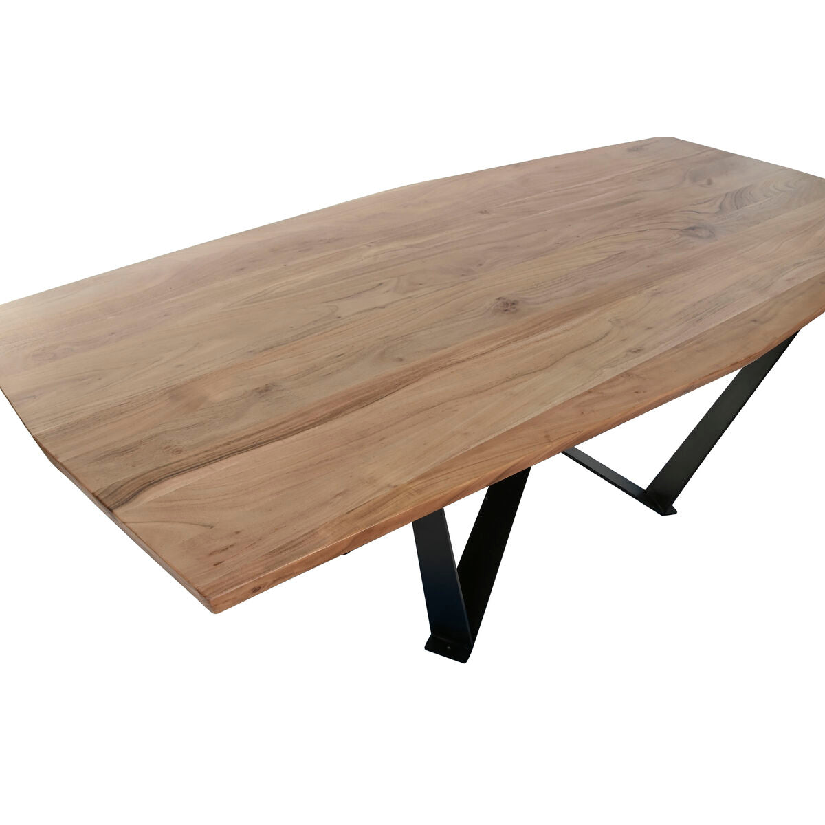 Table de Salle à Manger Home ESPRIT Métal Bois d'acacia 220 x 100 x 76 cm