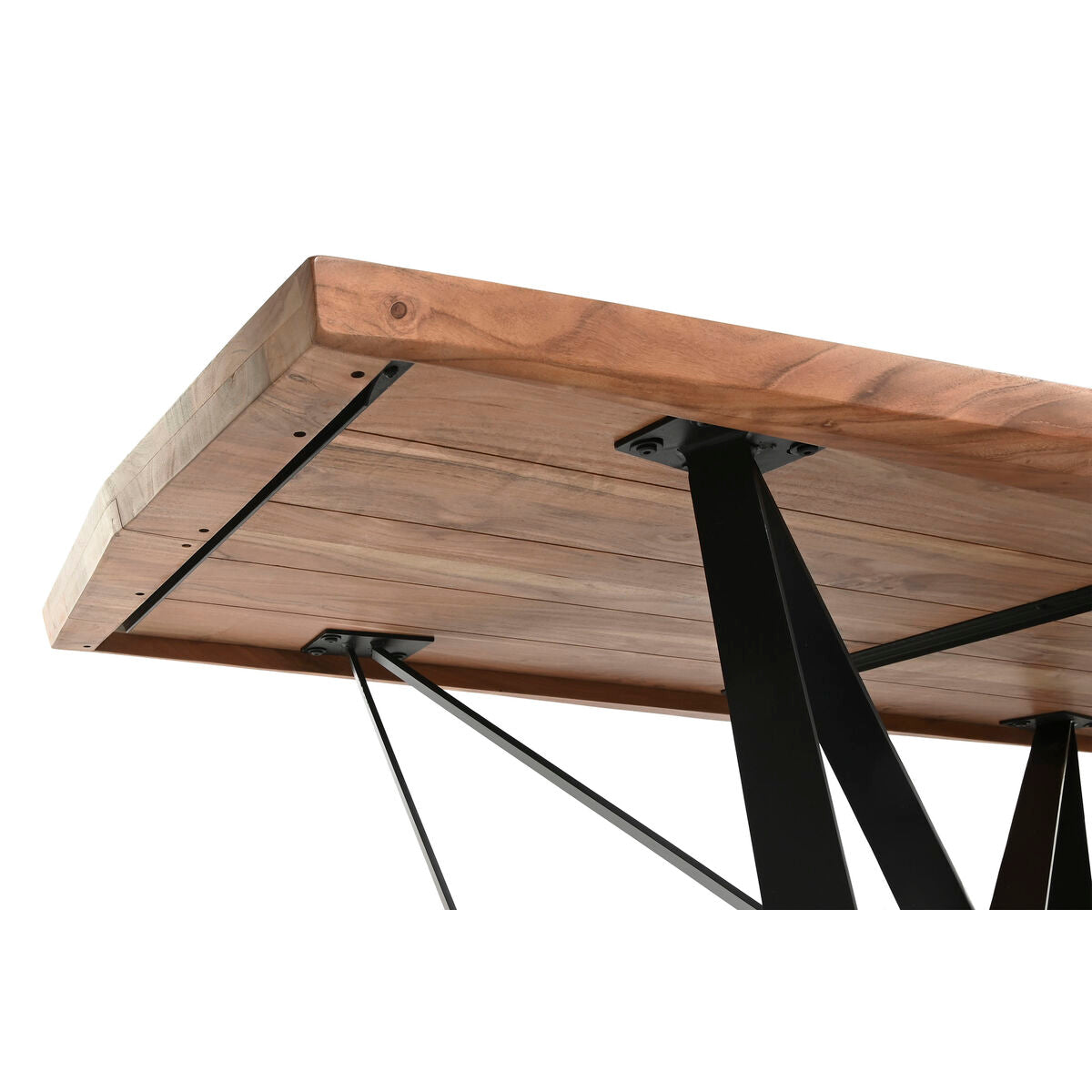 Table de Salle à Manger Home ESPRIT Métal Bois d'acacia 220 x 100 x 76 cm
