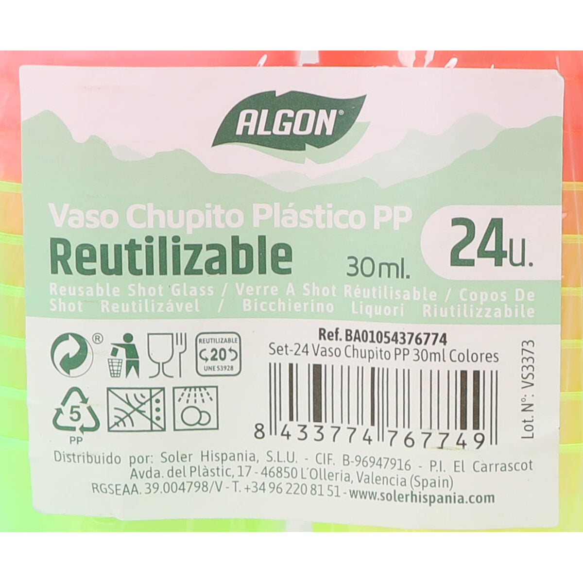 Verre à liqueur Algon Ø 4 cm 30 ml 24 Pièces (24 Unités)