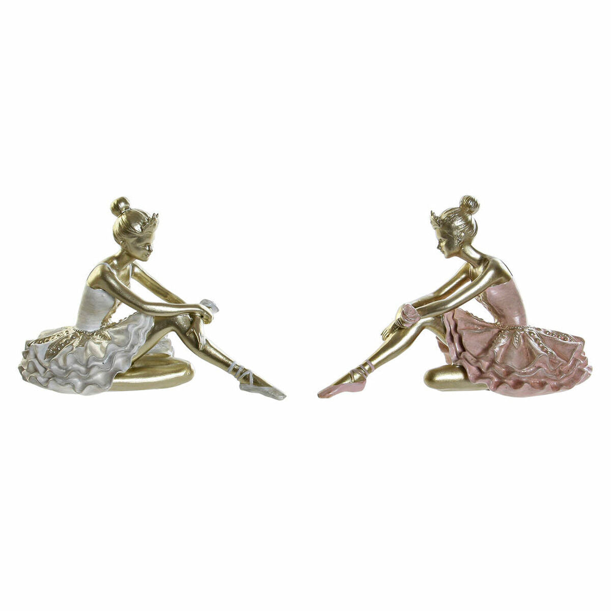 Figurine Décorative DKD Home Decor Danseuse de Rumba Résine (2 pcs) (13.5 x 7.5 x 9 cm)