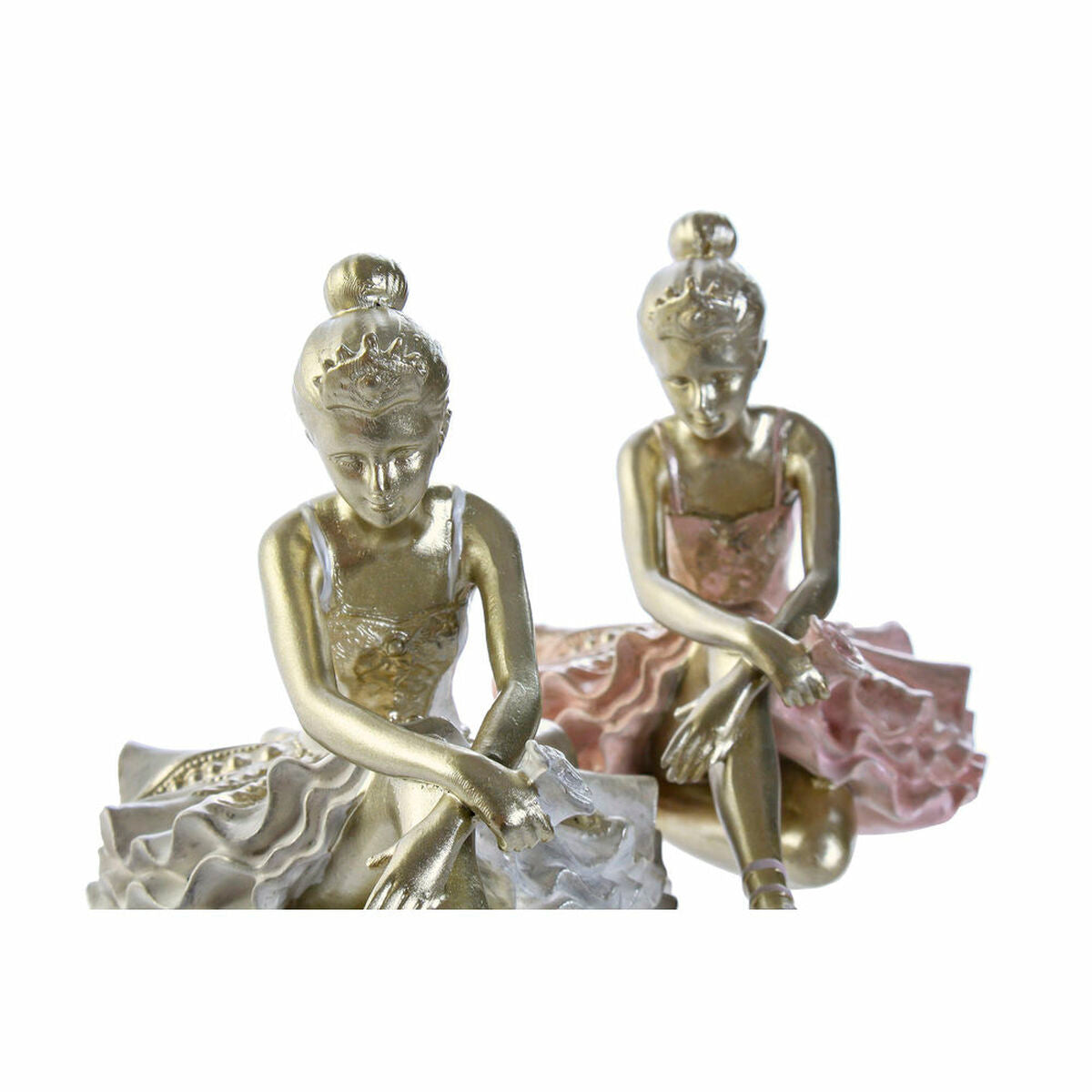 Figurine Décorative DKD Home Decor Danseuse de Rumba Résine (2 pcs) (13.5 x 7.5 x 9 cm)