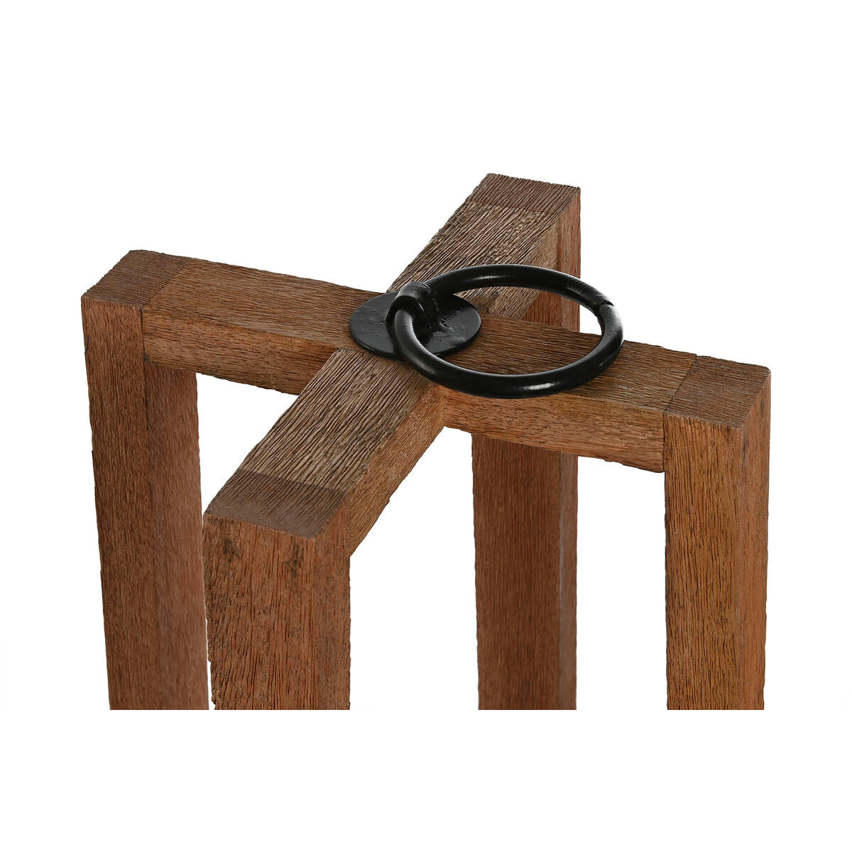 Bougeoir Home ESPRIT Marron Naturel Verre Bois de manguier 27 x 27 x 54 cm
