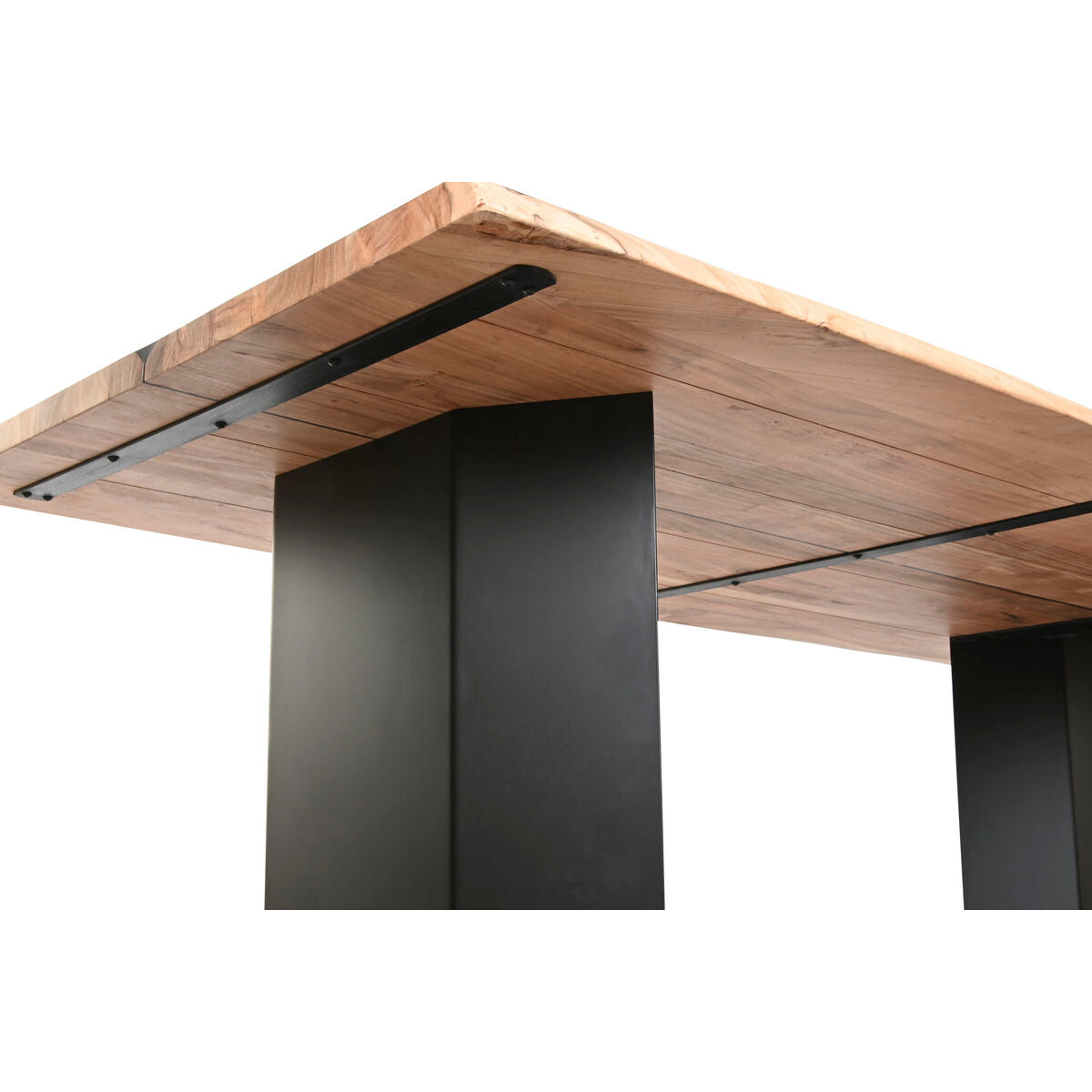 Table de Salle à Manger Home ESPRIT Métal Bois d'acacia 200 x 100 x 76 cm