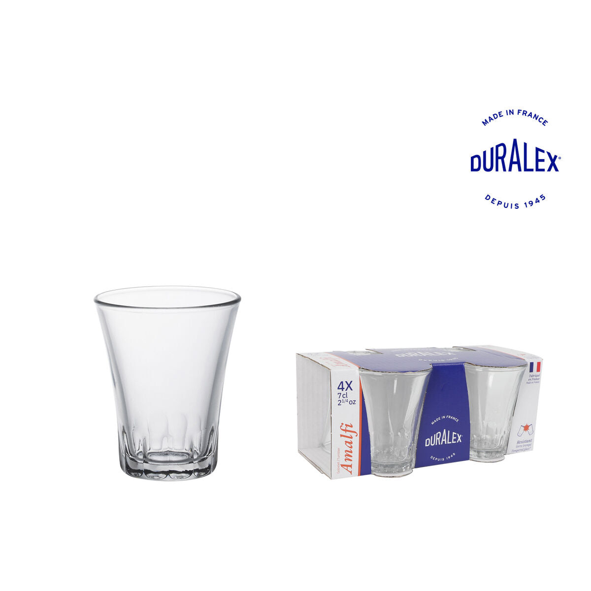 Set de Verres Duralex Amalfi 70 ml 4 Pièces (12 Unités)