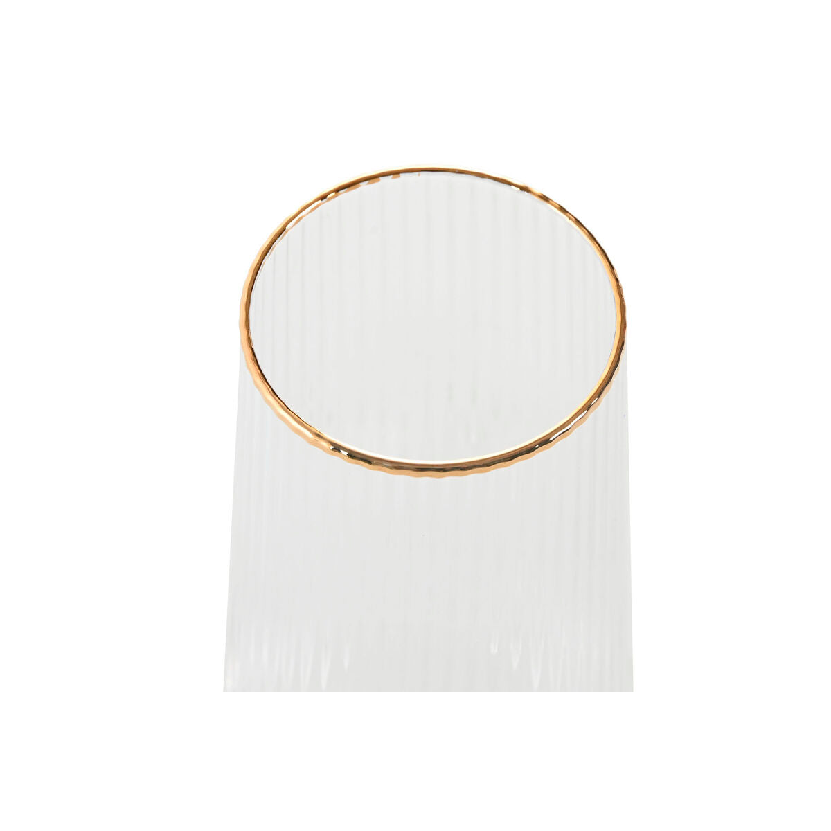 Verre à pied évasé de champagne et de cava Home ESPRIT Transparent Doré Verre 400 ml (6 Unités)