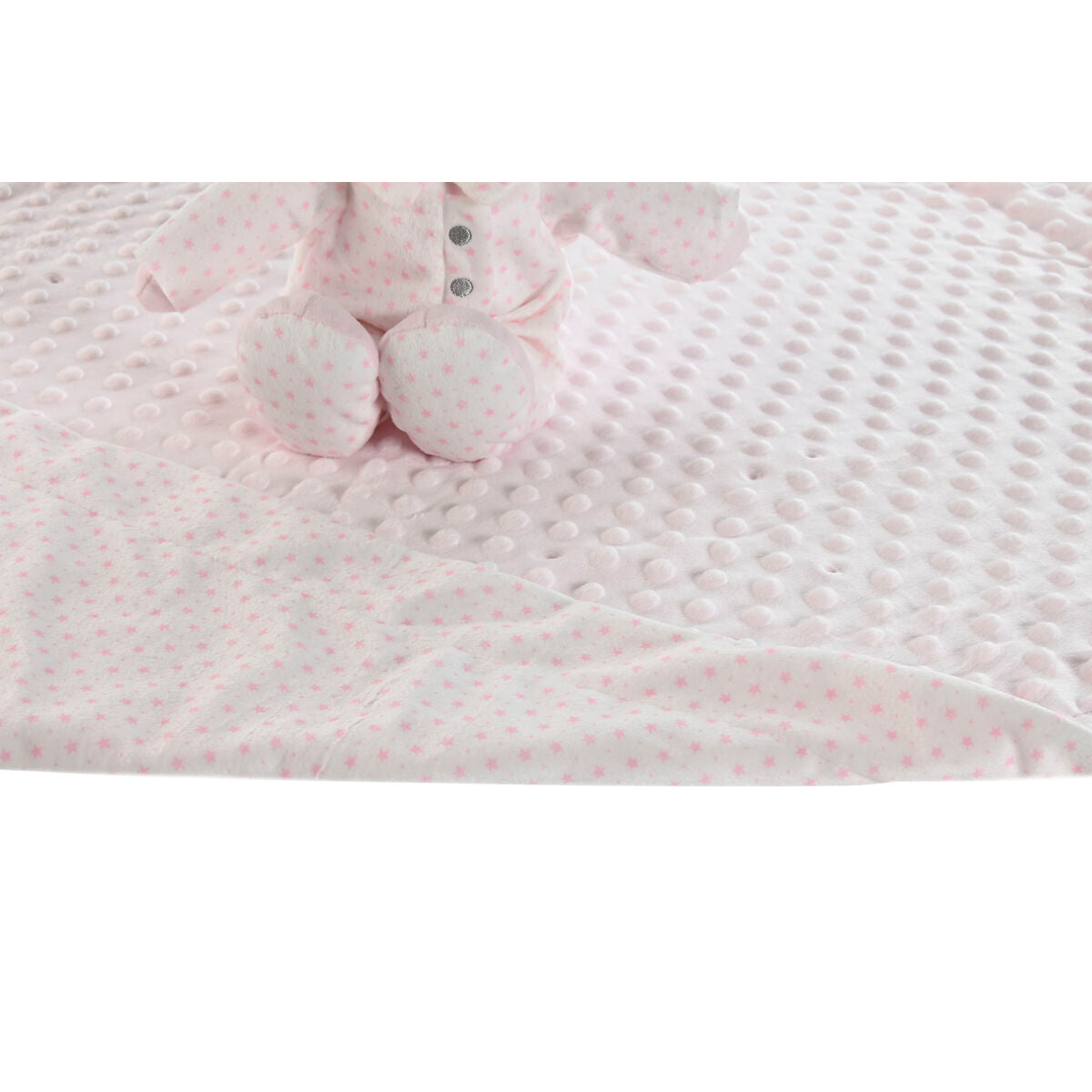Coffret Bébé Home ESPRIT Bleu Beige Rose Polyester (3 Unités)