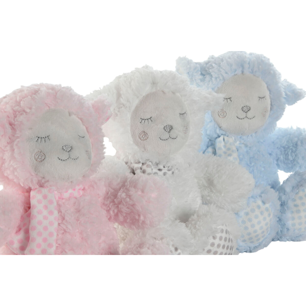 Coffret Bébé Home ESPRIT Bleu Beige Rose Polyester (3 Unités)