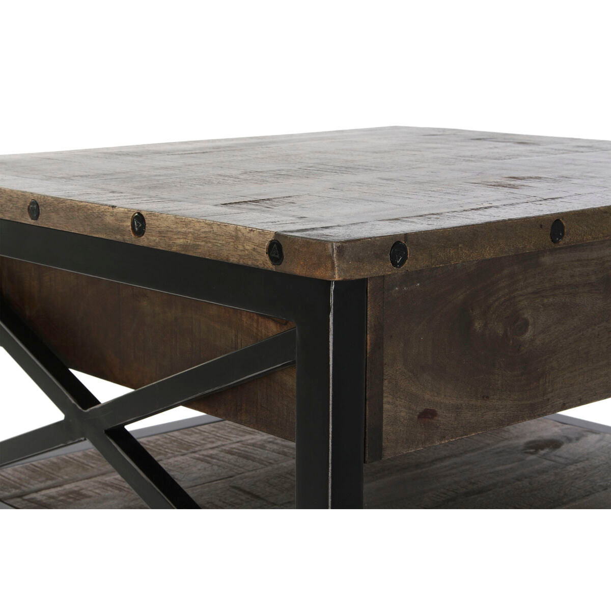 Table DKD Home Decor 116 x 74 x 44 cm Métal Bois de manguier