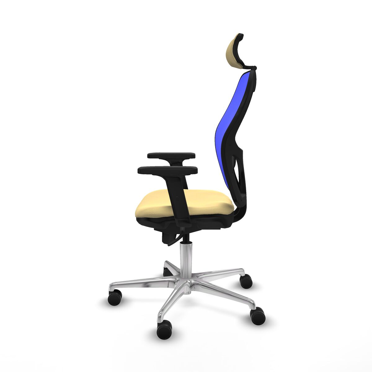 Chaise de Bureau avec Appui-tête Jorquera Piqueras y Crespo 2D086N2 Crème