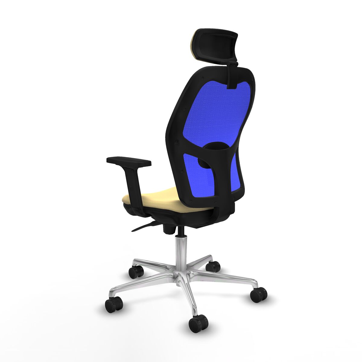 Chaise de Bureau avec Appui-tête Jorquera Piqueras y Crespo 2D086N2 Crème
