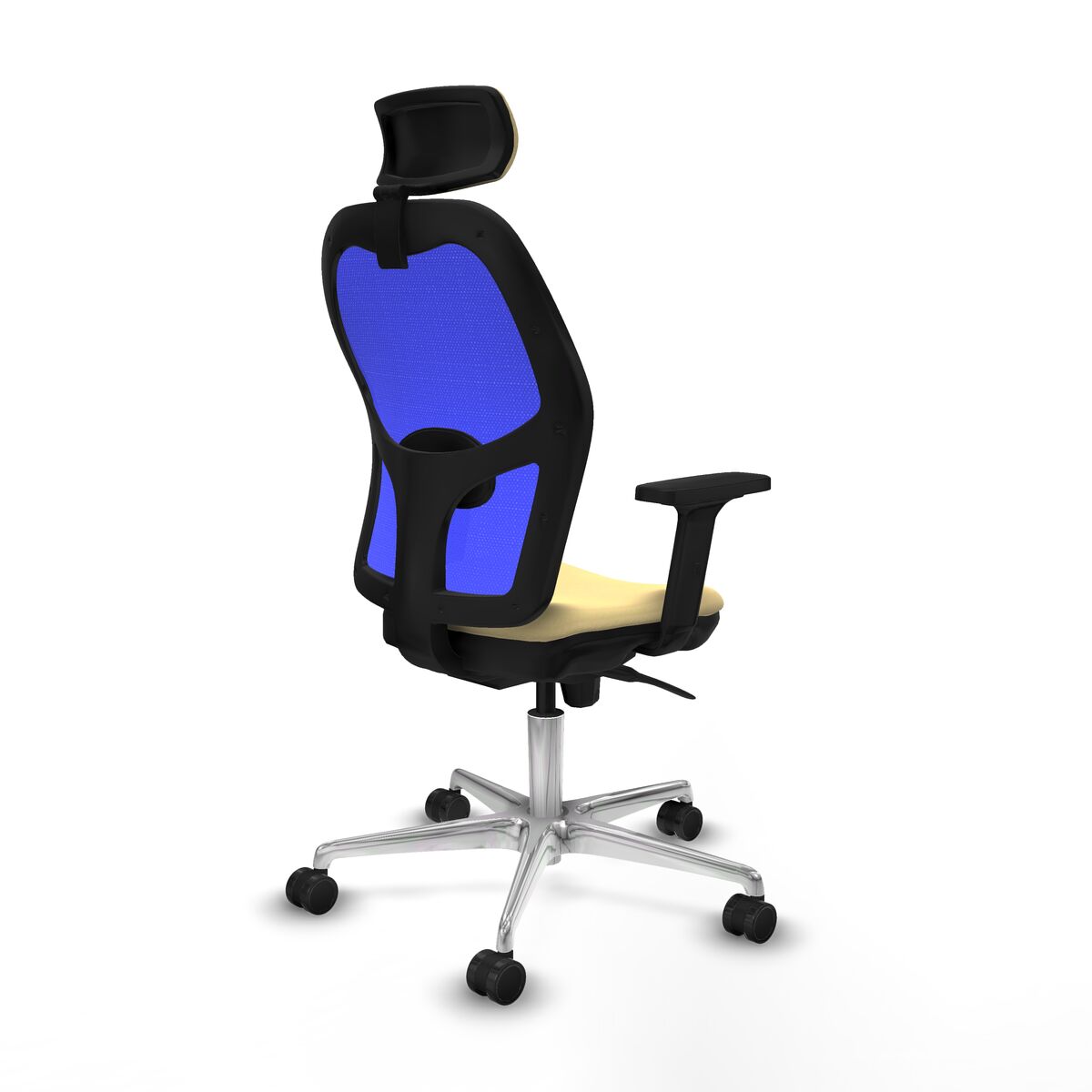 Chaise de Bureau avec Appui-tête Jorquera Piqueras y Crespo 2D086N2 Crème