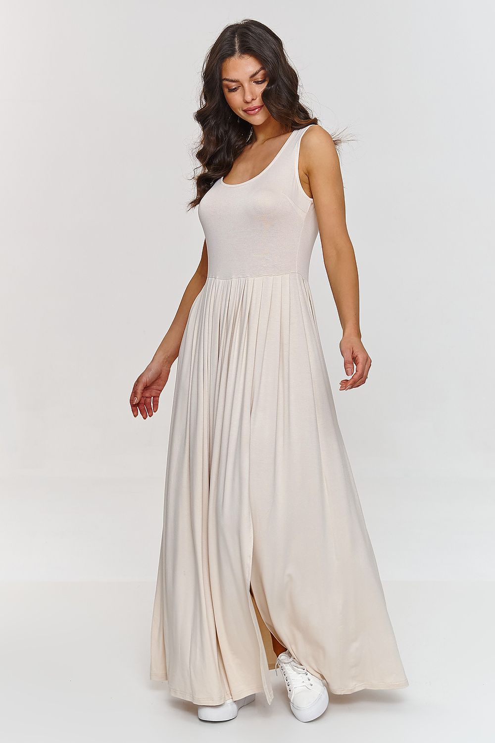 Robe de jour model 209868 Makadamia