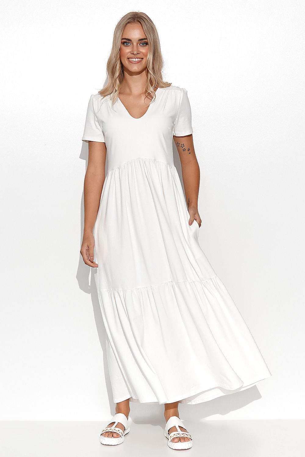 Robe de jour model 176206 Makadamia